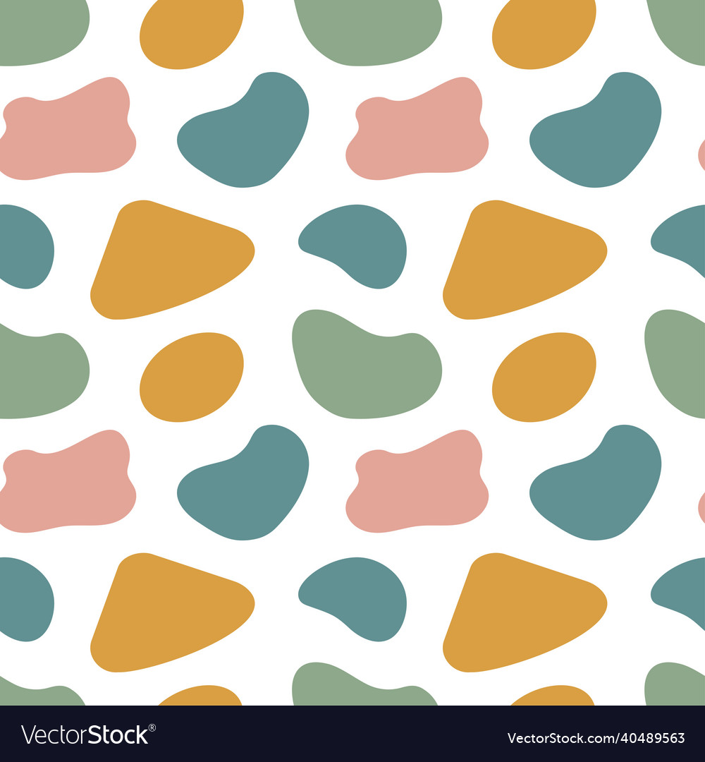 Blob shape organic in boho style vector image Blob shape organic in boho style