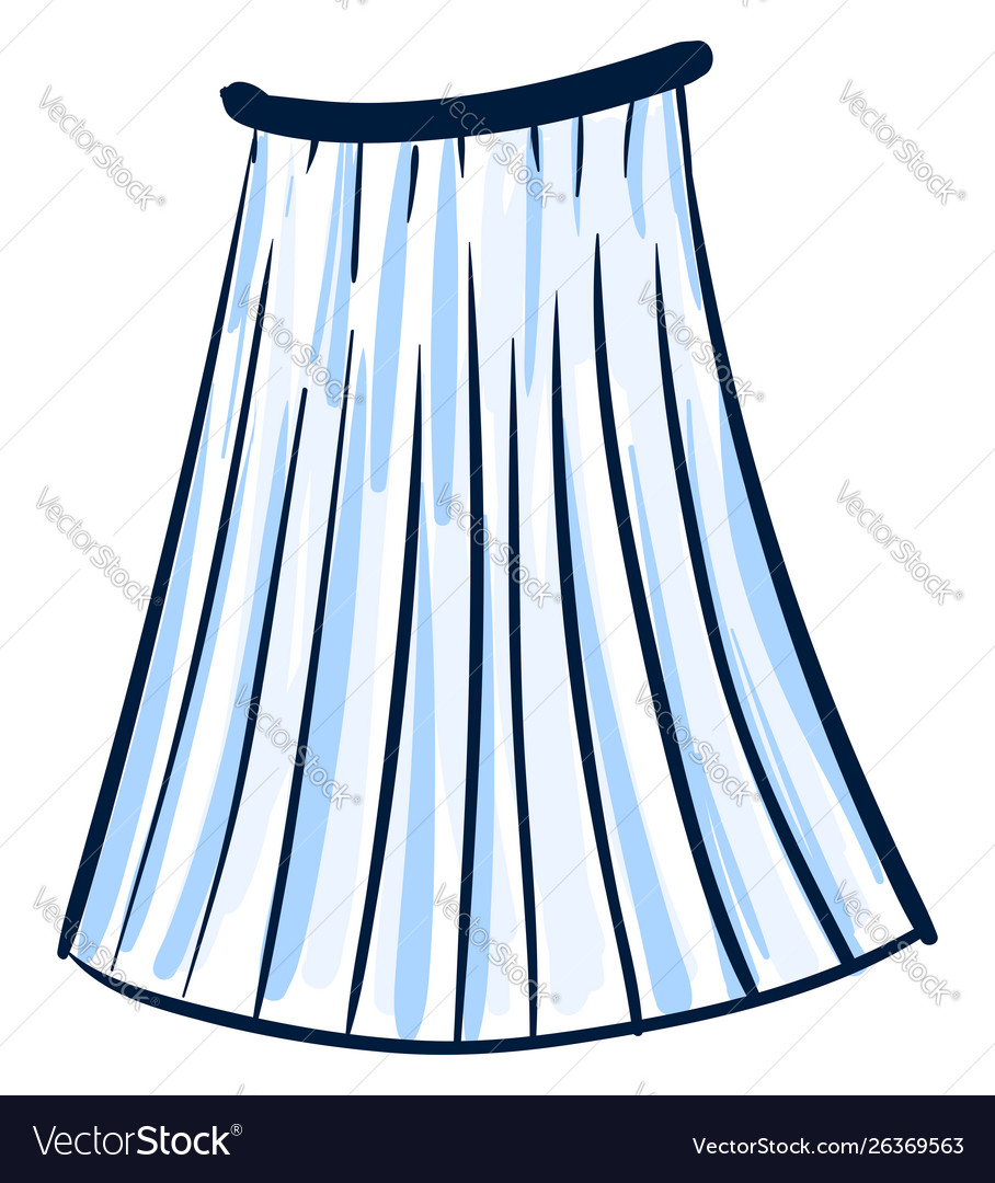 Blue skirt outlet clipart