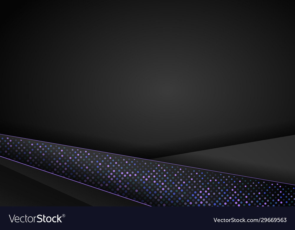 Dark abstract background with black overlap vector image Dark abstract background with black overlap