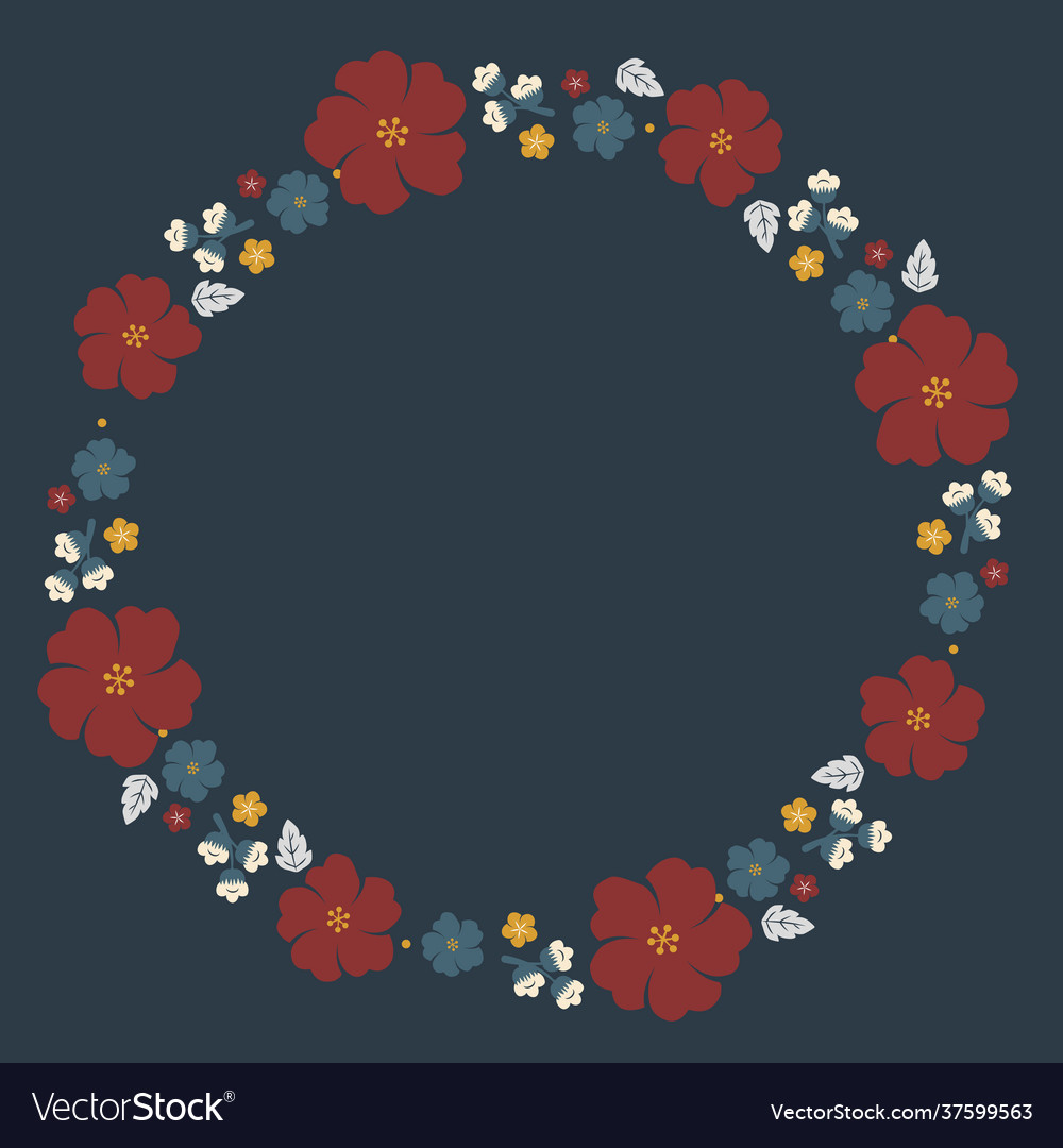 Japanese flowers frame