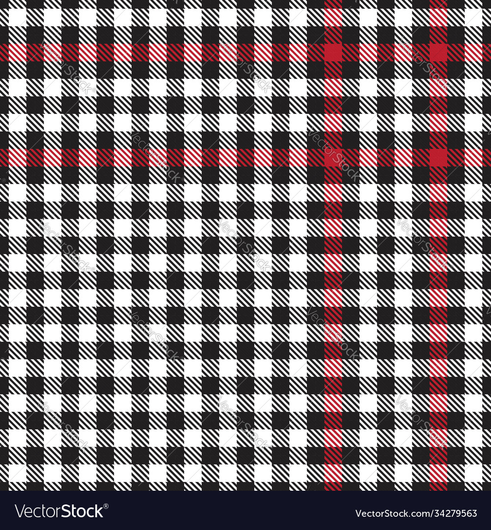 Red glen plaid textured seamless pattern