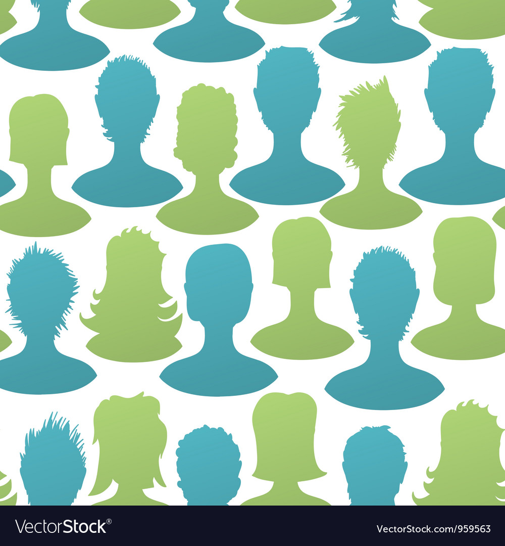 Social seamless pattern