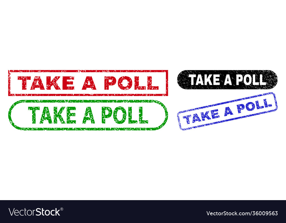 Take a poll rectangle watermarks using scratched