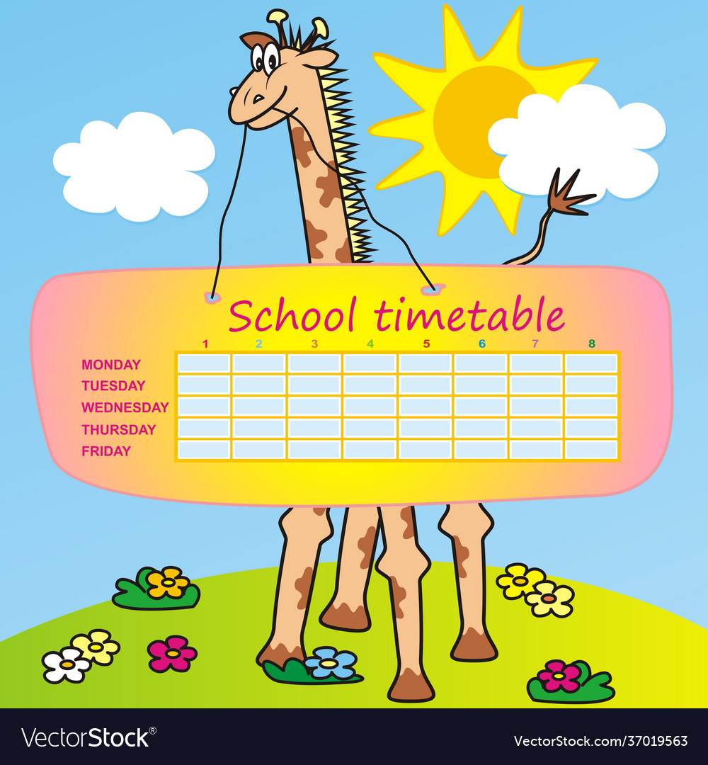 Timetable giraffe