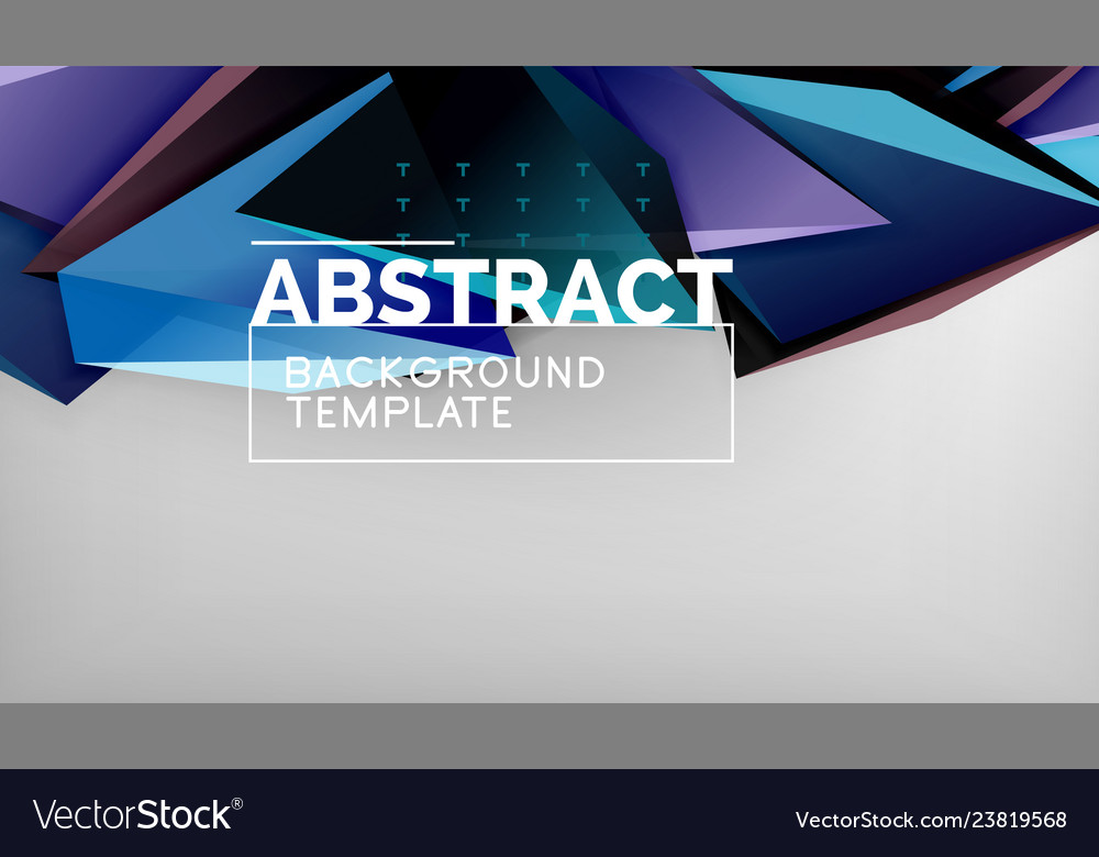 3d geometric triangular shapes abstract background Vector Image 3d geometric triangular shapes abstract background