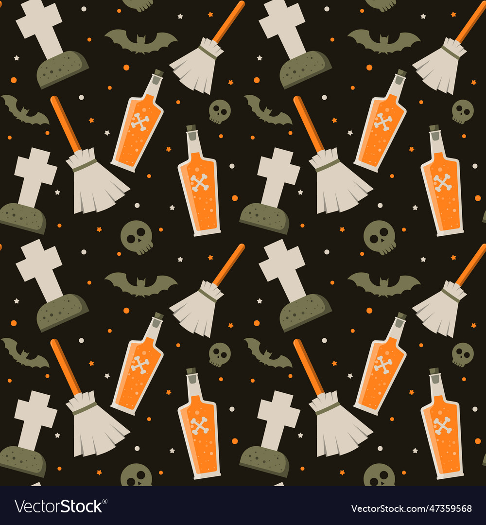 Abstract halloween pattern design background Vector Image Abstract halloween pattern design background