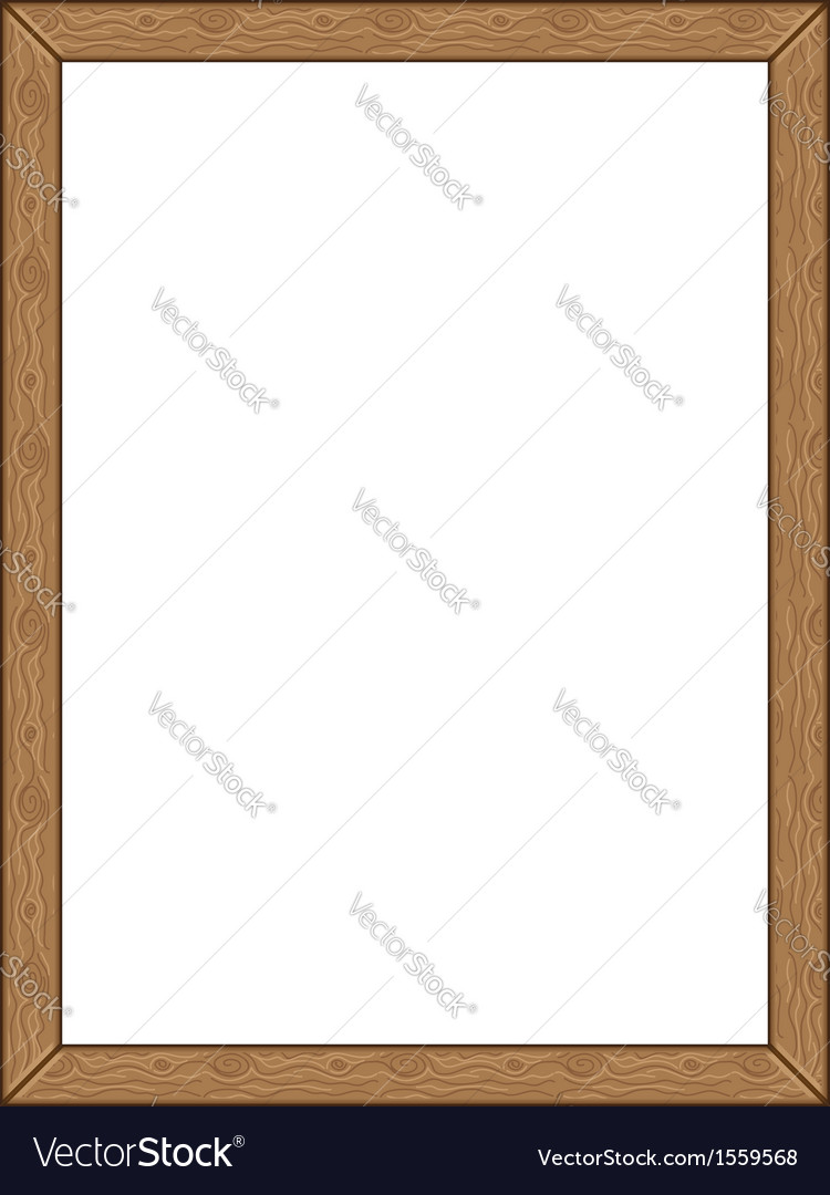 Cartoon Holzrahmen