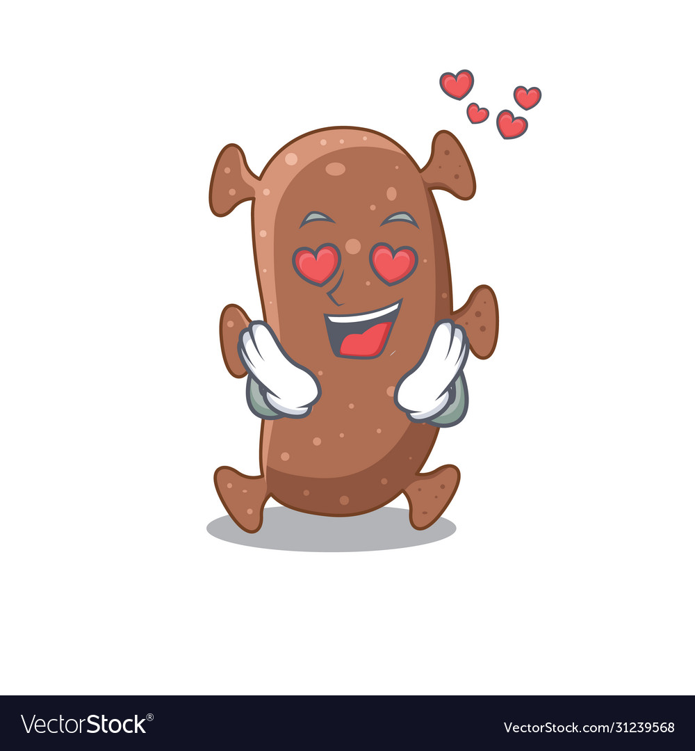 Cute actinomyces israelii cartoon character has Vector Image