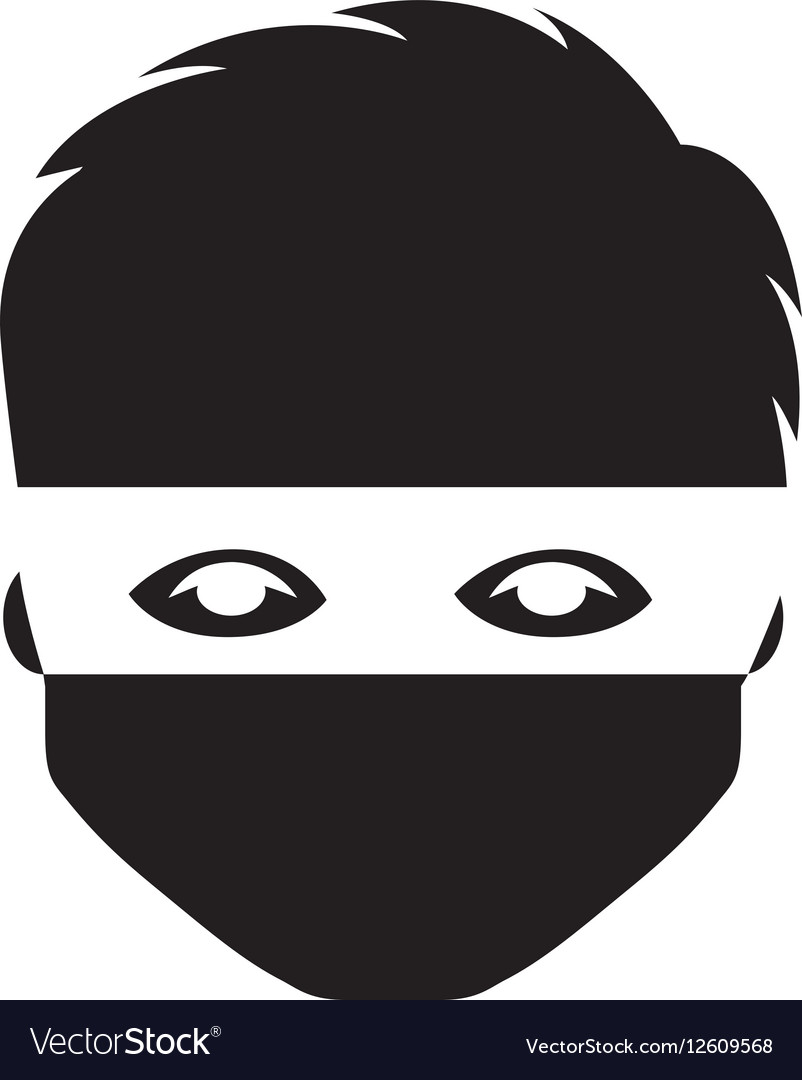 Hacker avatar character isolated icon
