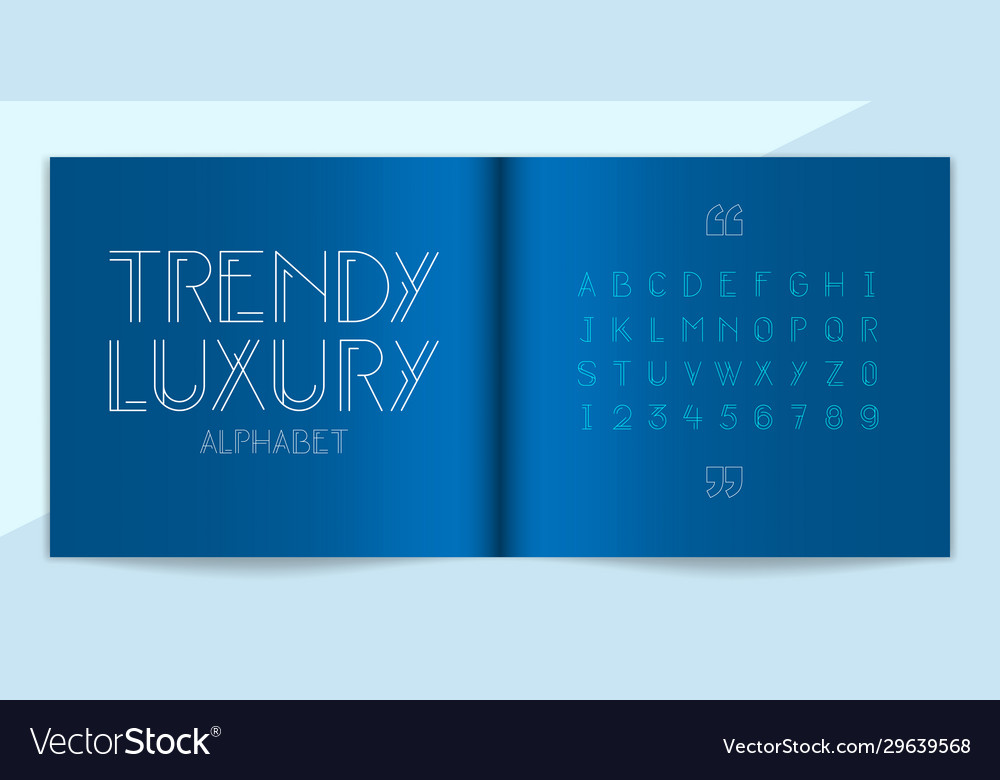 Modern Alphabet & Lettering Set