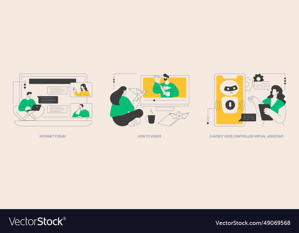Web services abstract concept vector image Web services abstract concept