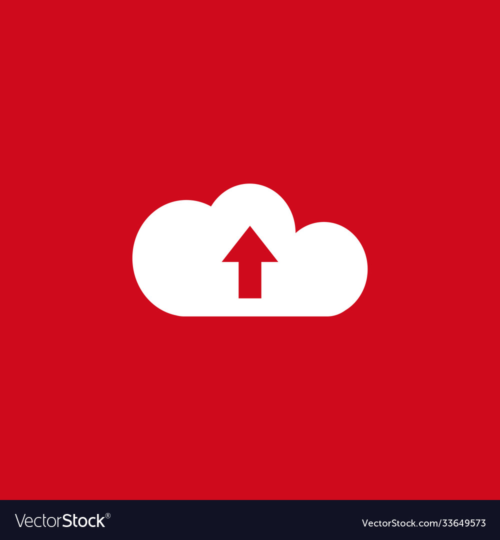 Button upload icon template design vector image Button upload icon template design
