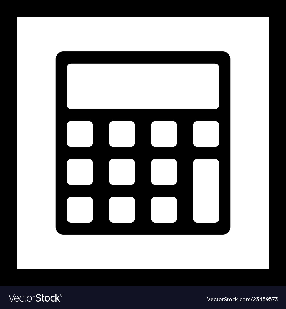 Calculator icon Royalty Free Vector Image - VectorStock