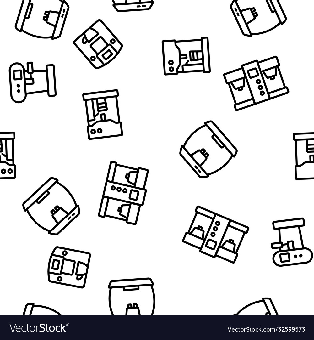 Coffee machine device seamless pattern Vector Image Coffee machine device seamless pattern