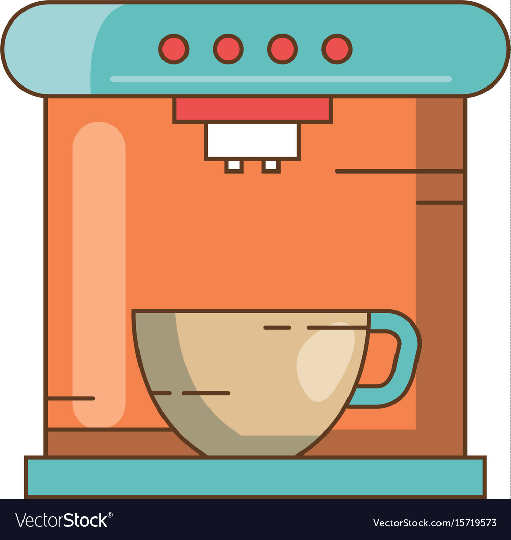 Coffee maker machine icon Royalty Free Vector Image