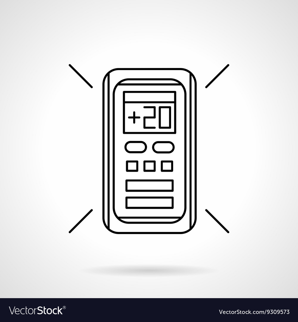 Conditioner Remote Controller Line Icon