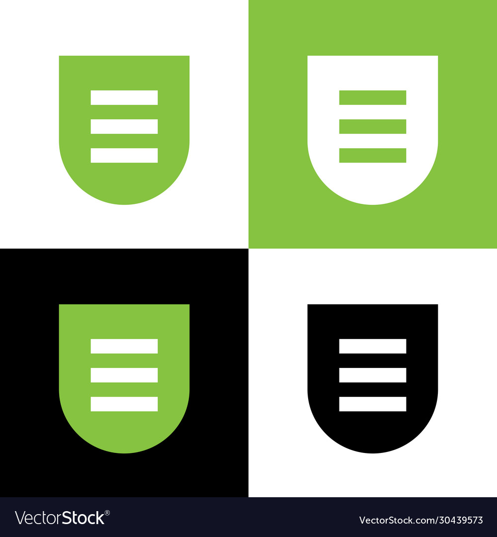 Document list and pocket icon design vector image Document list and pocket icon design
