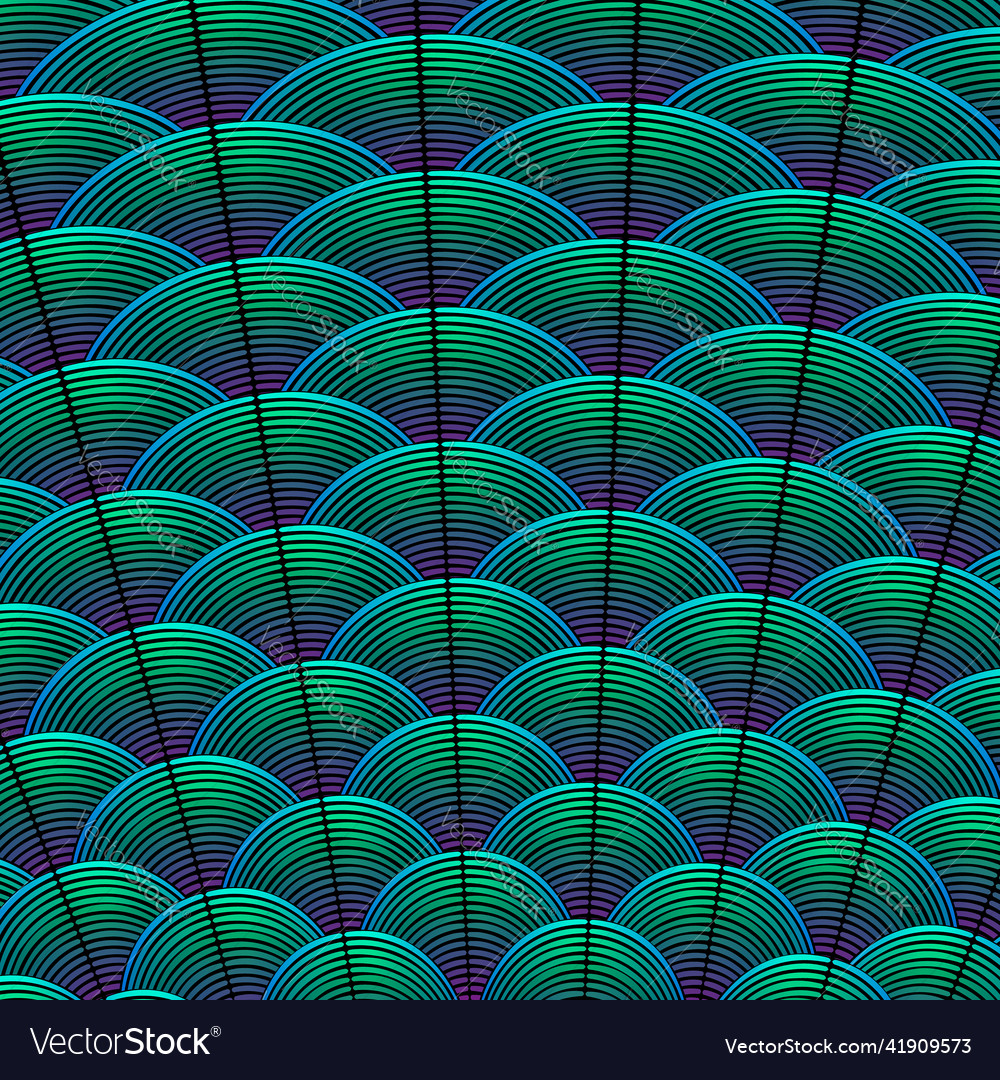 Feather styled background with curved lines vector image Feather styled background with curved lines