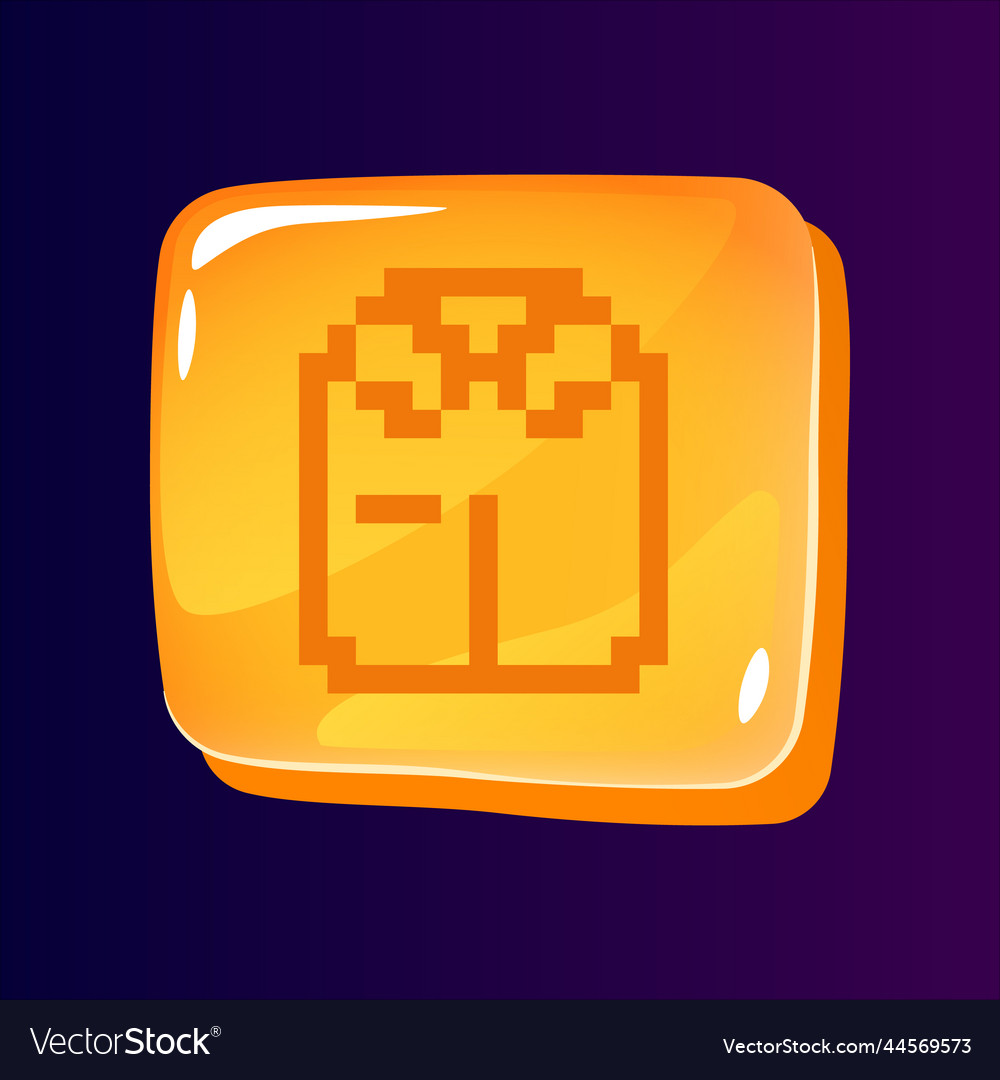 Formal clothes glossy ui button with pixelated vector image Formal clothes glossy ui button with pixelated