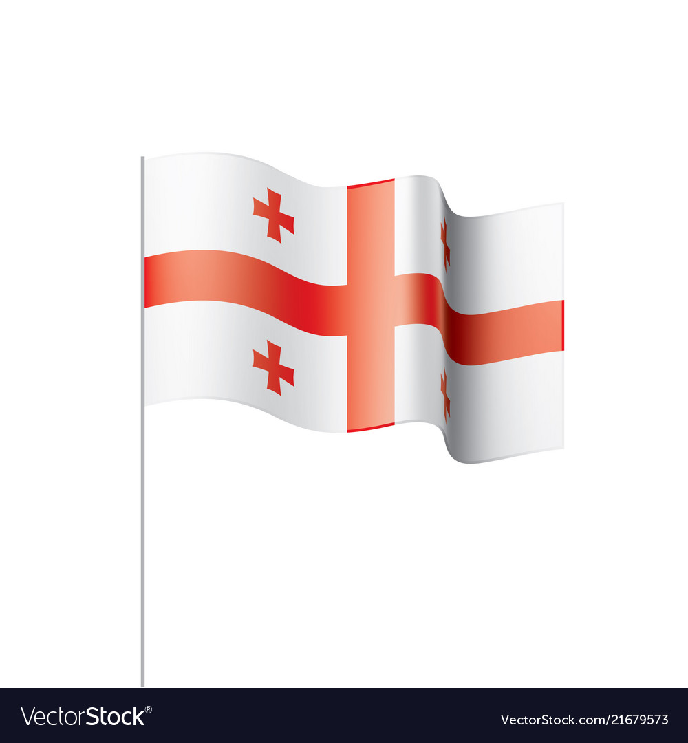 Georgia flag Royalty Free Vector Image - VectorStock