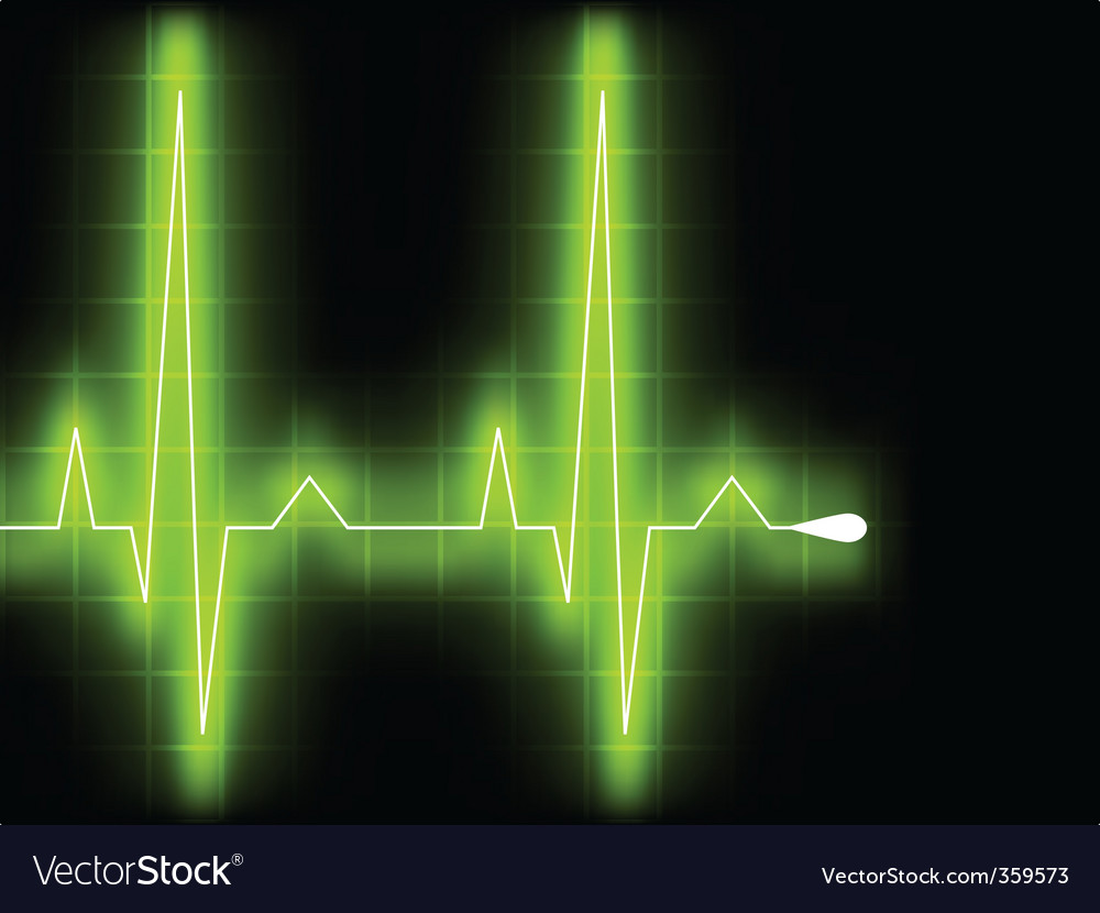 Heart beat graph Royalty Free Vector Image - VectorStock