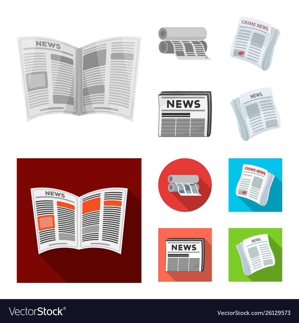 Isolated object daily and folded logo