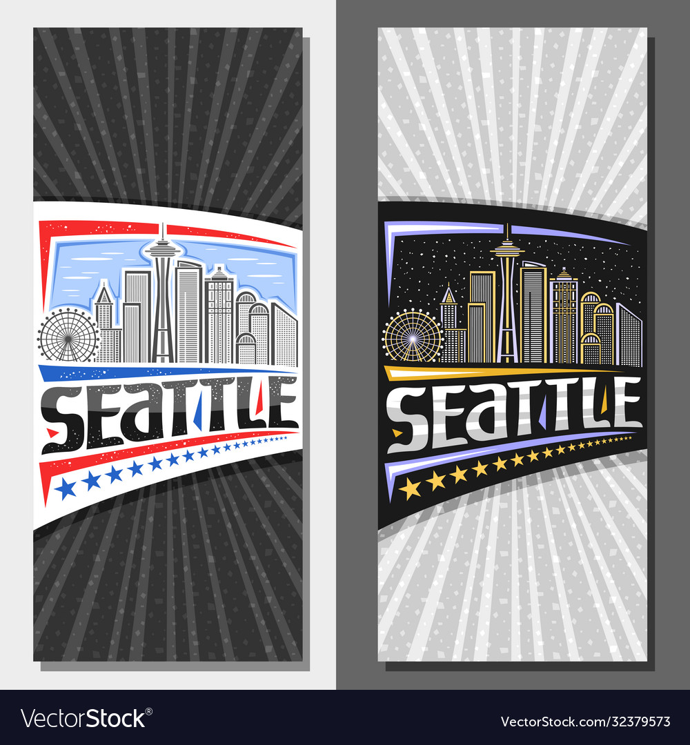 Layouts for seattle Royalty Free Vector Image - VectorStock