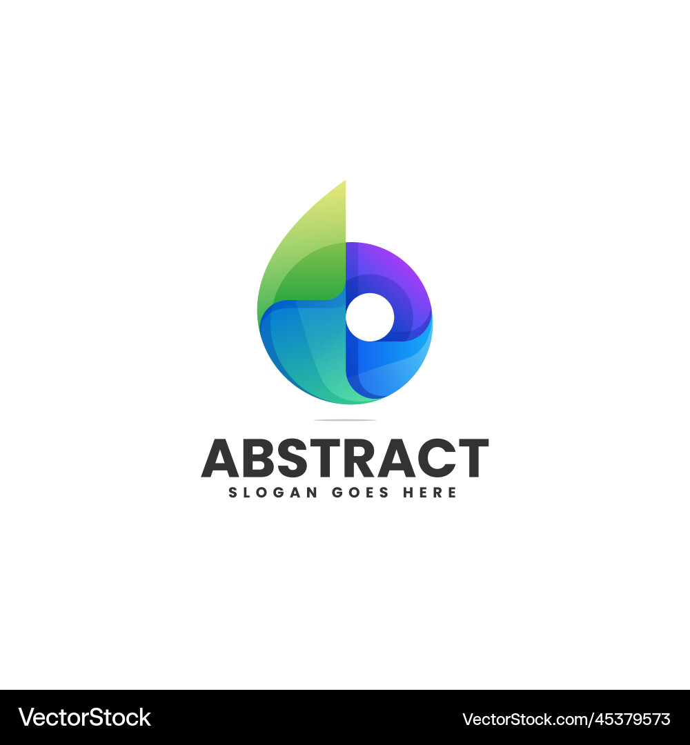 Logo abstract gradient colorful style Royalty Free Vector