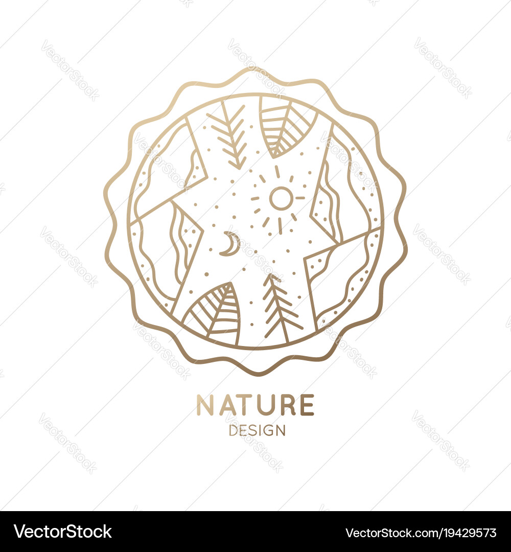 Logo nature Royalty Free Vector Image - VectorStock