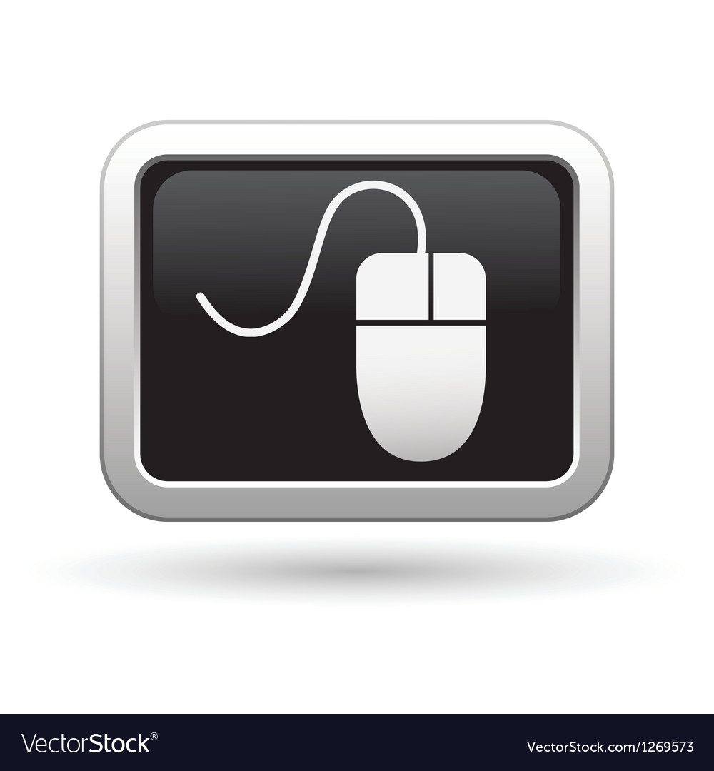 Silver Computer Mouse Icon