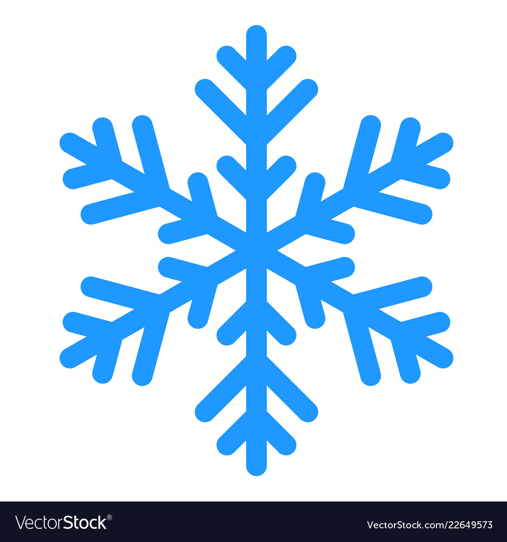 Download Winter snowflake isolated on white Royalty Free Vector Image