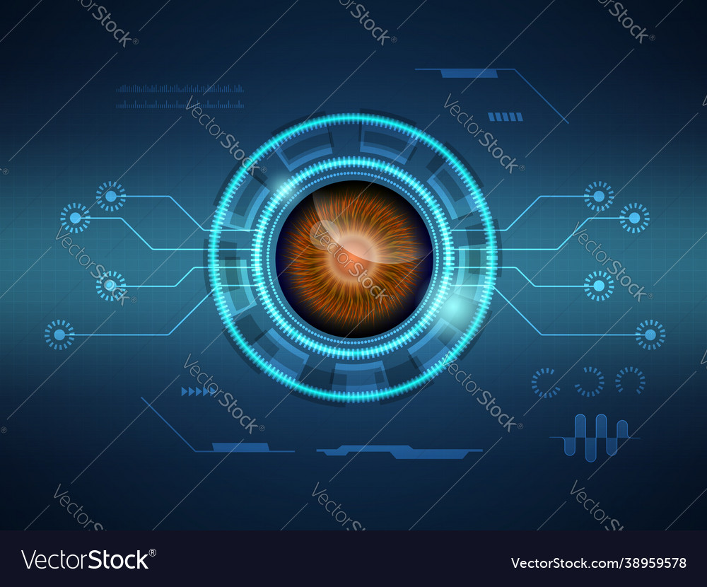 Premium Vector  Hud security future technology concept background