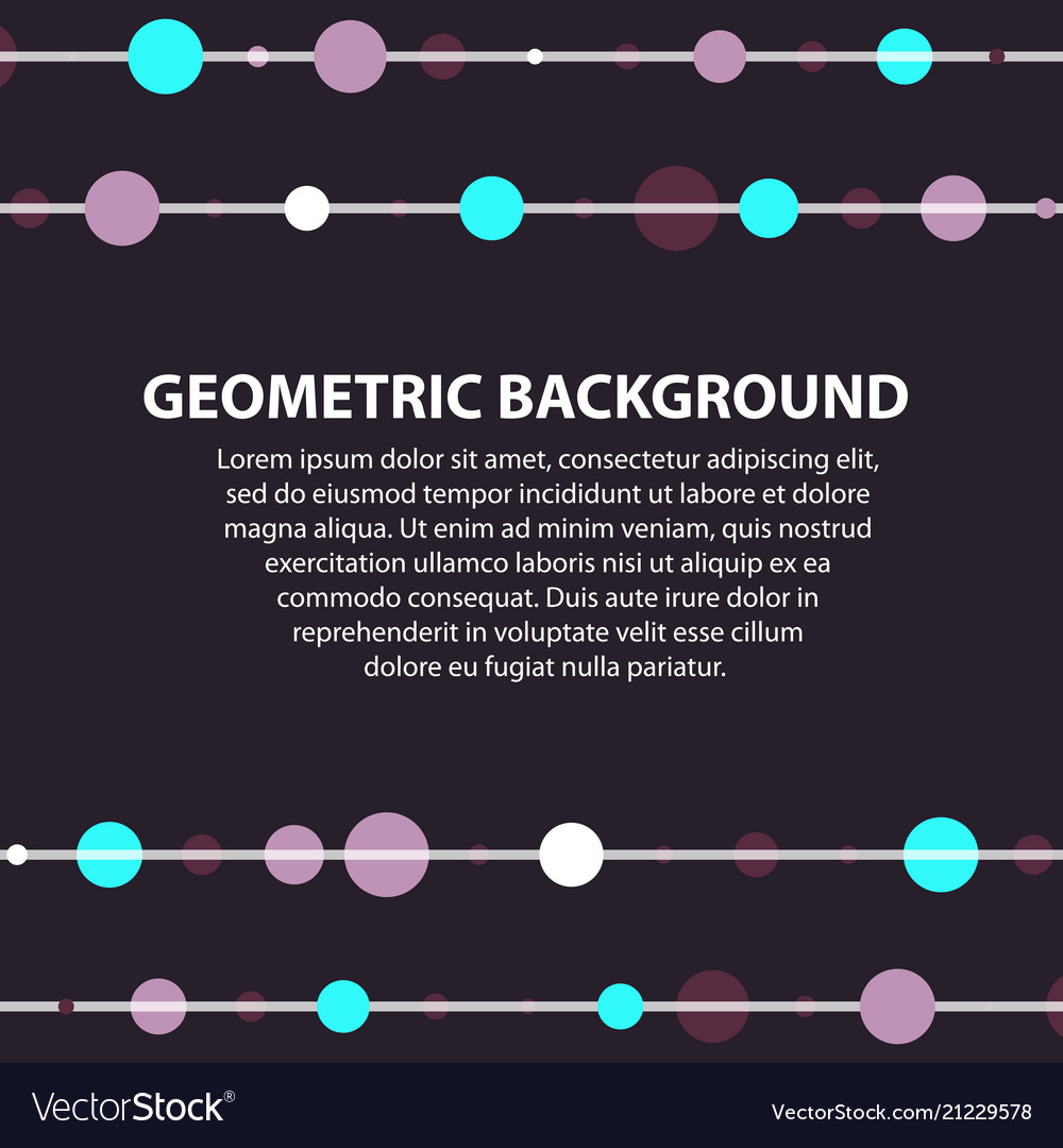 Abstract geometric pattern and background vector image Abstract geometric pattern and background