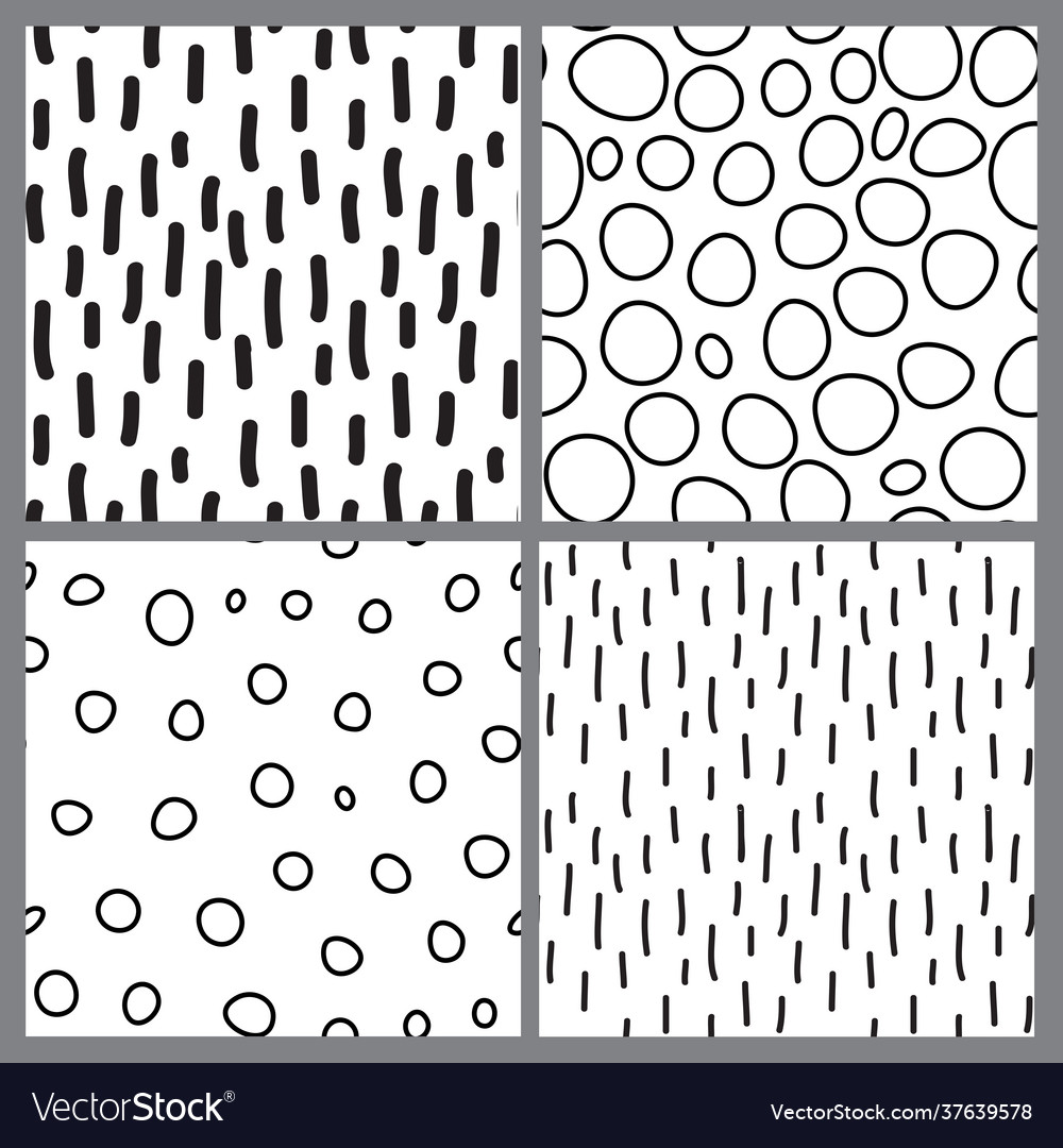 Abstract seamless pattern background set vector image Abstract seamless pattern background set