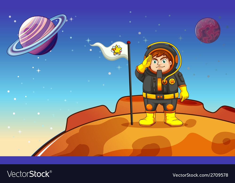 Astronaut in Outer Space