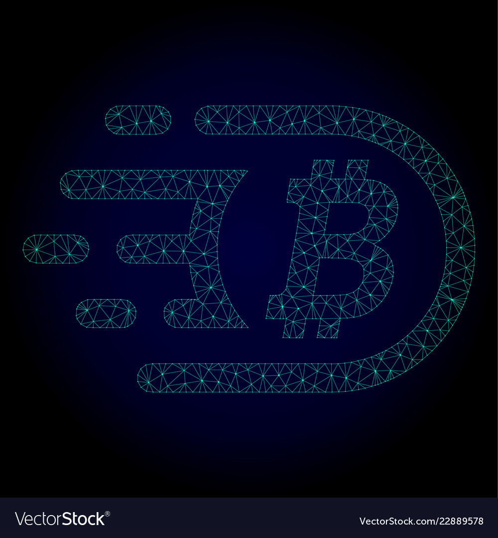 Bitcoin polygonal frame mesh