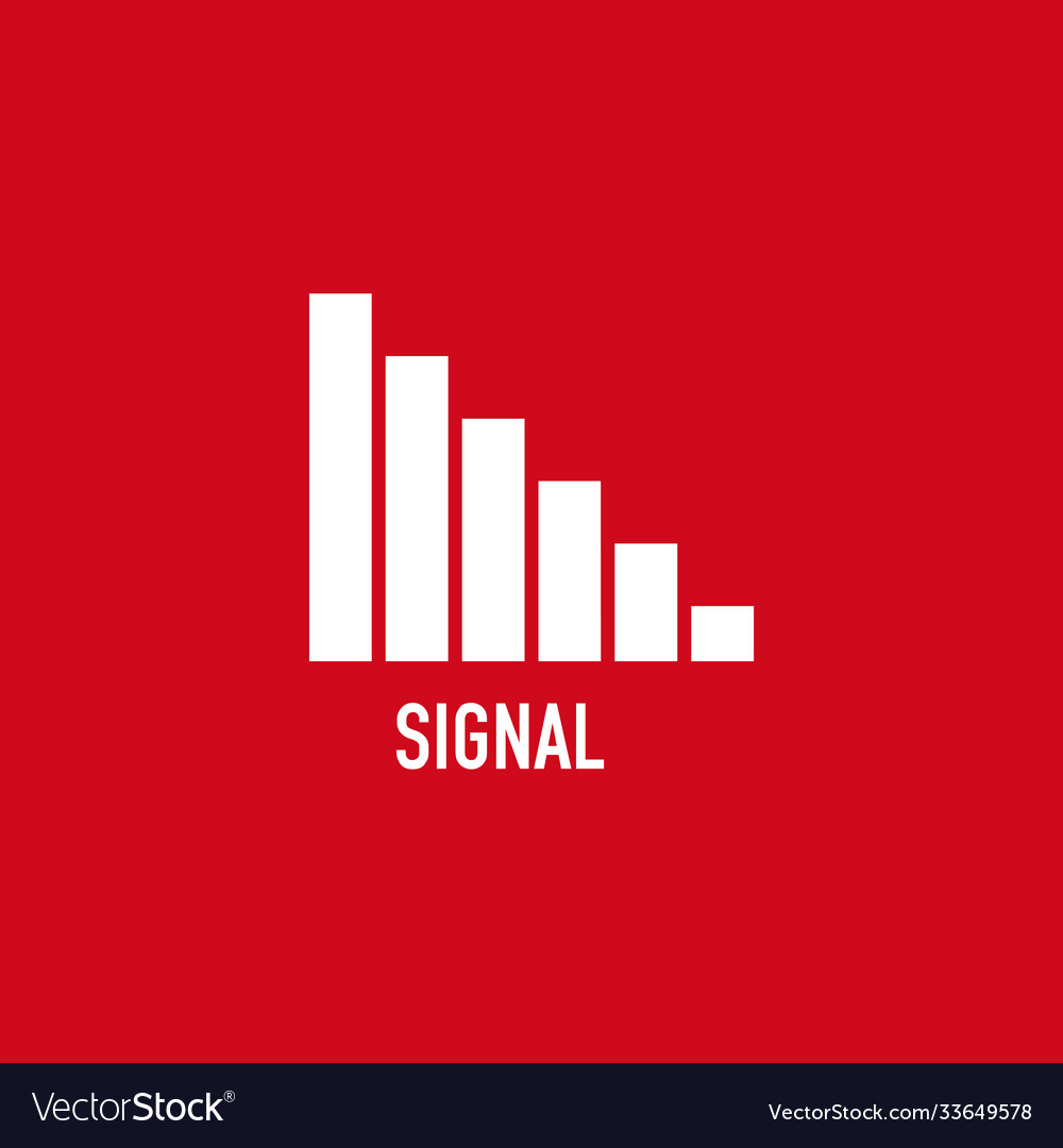 Button signal icon template design