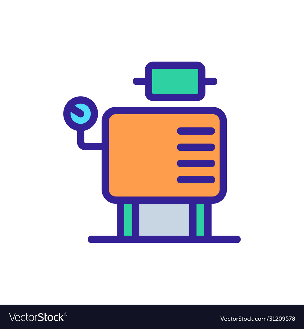 Compressor monitoring sensors icon outline Vector Image Compressor monitoring sensors icon outline