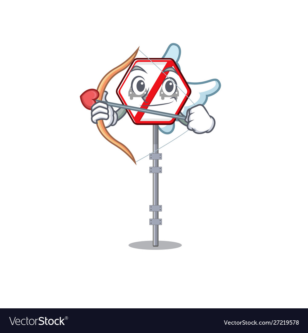 Cupid no overtaking isolated with character