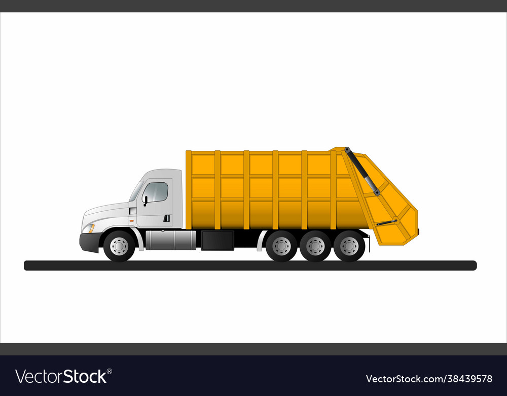 Garbage collection vehicle with rear loading