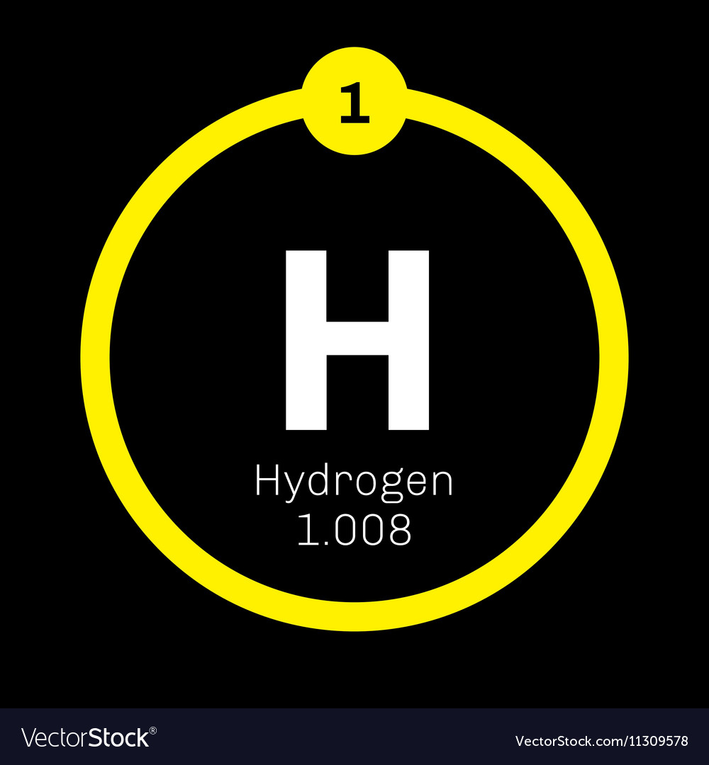 hydrogen-chemical-element-royalty-free-vector-image