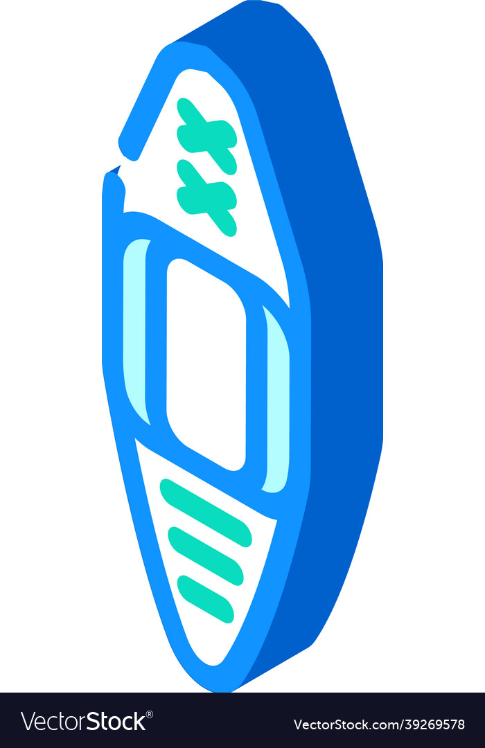 Kayak water sport isometric icon Royalty Free Vector Image