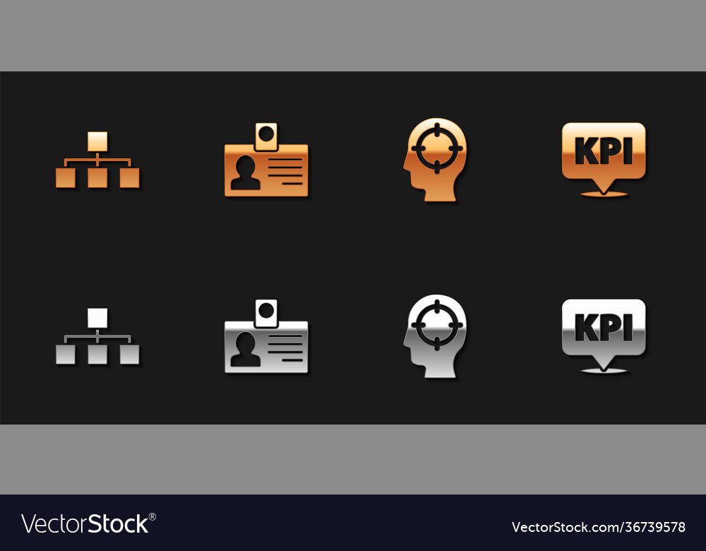 Set hierarchy organogram chart identification