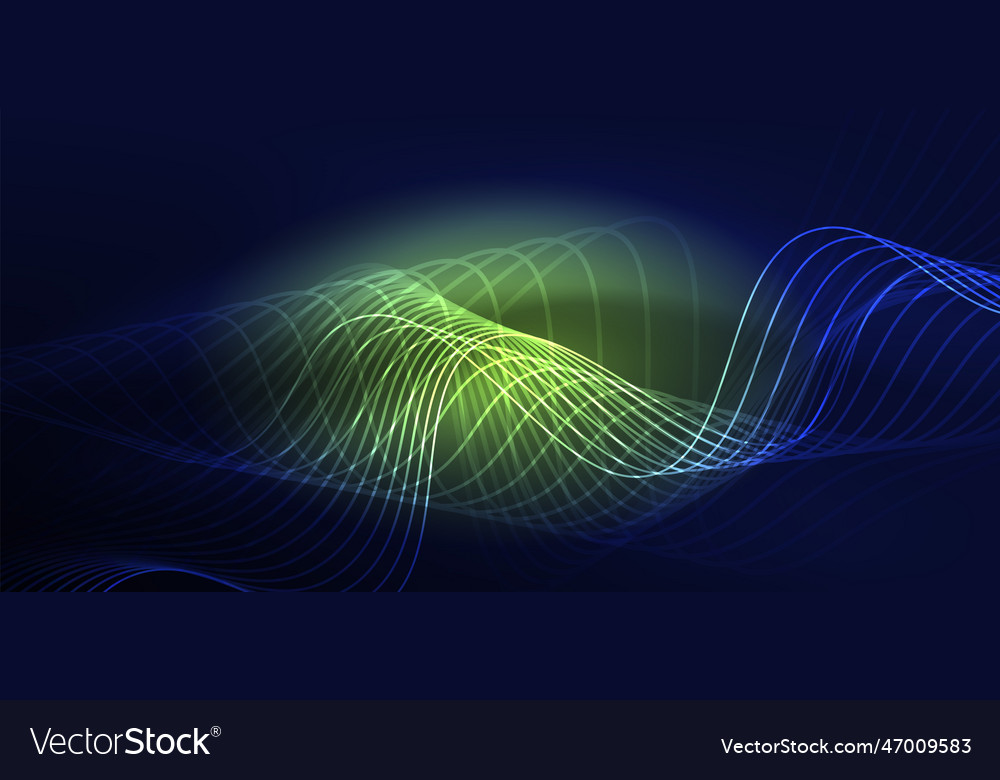 Abstract background neon wave hi-tech design