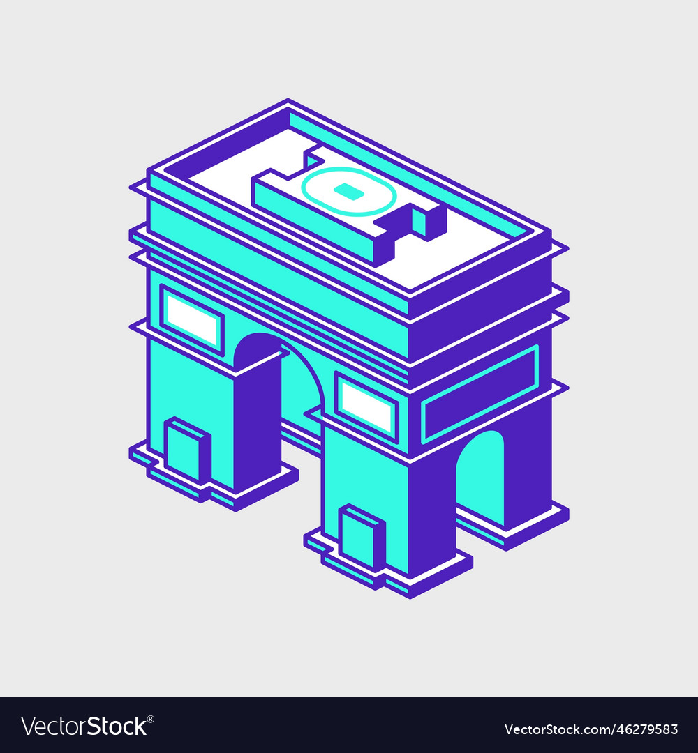 Arc de triomphe isometric