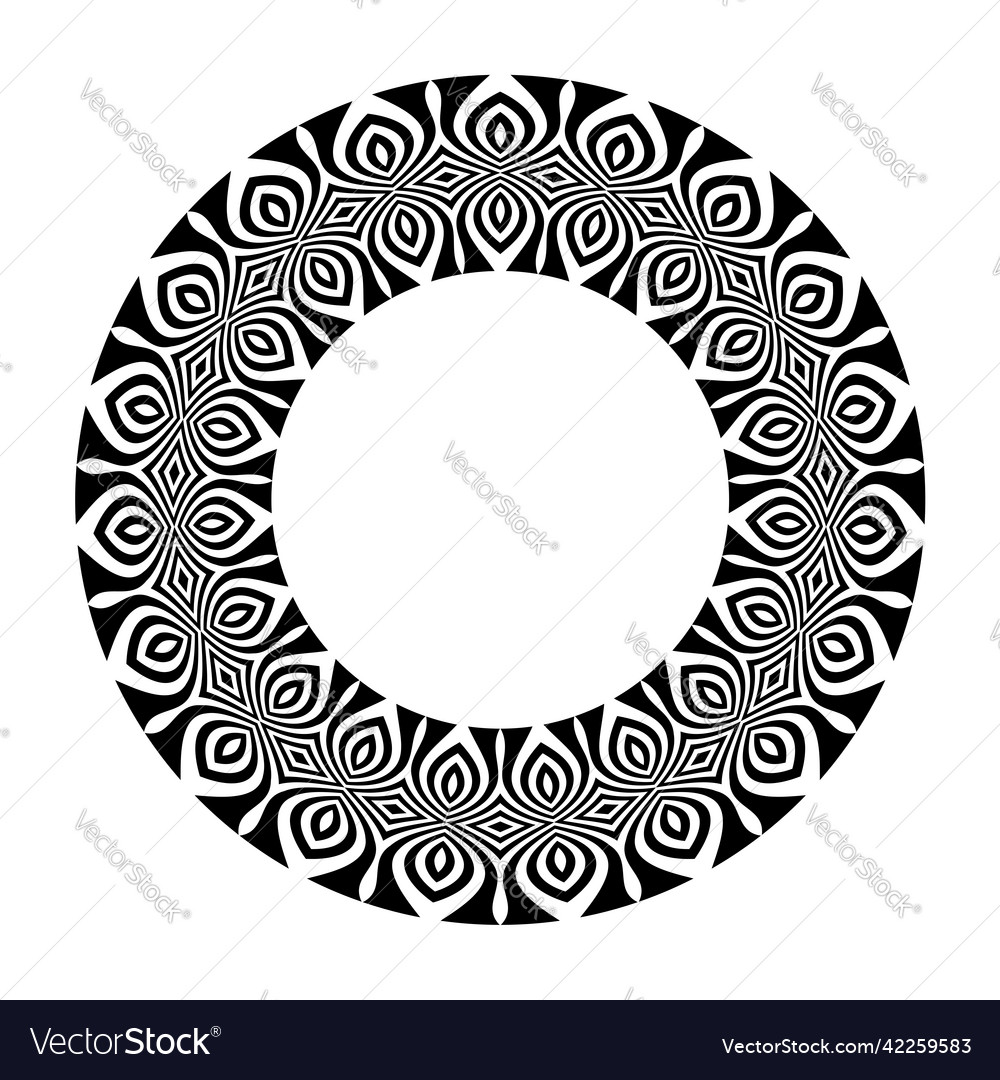 Circle pattern for round frame