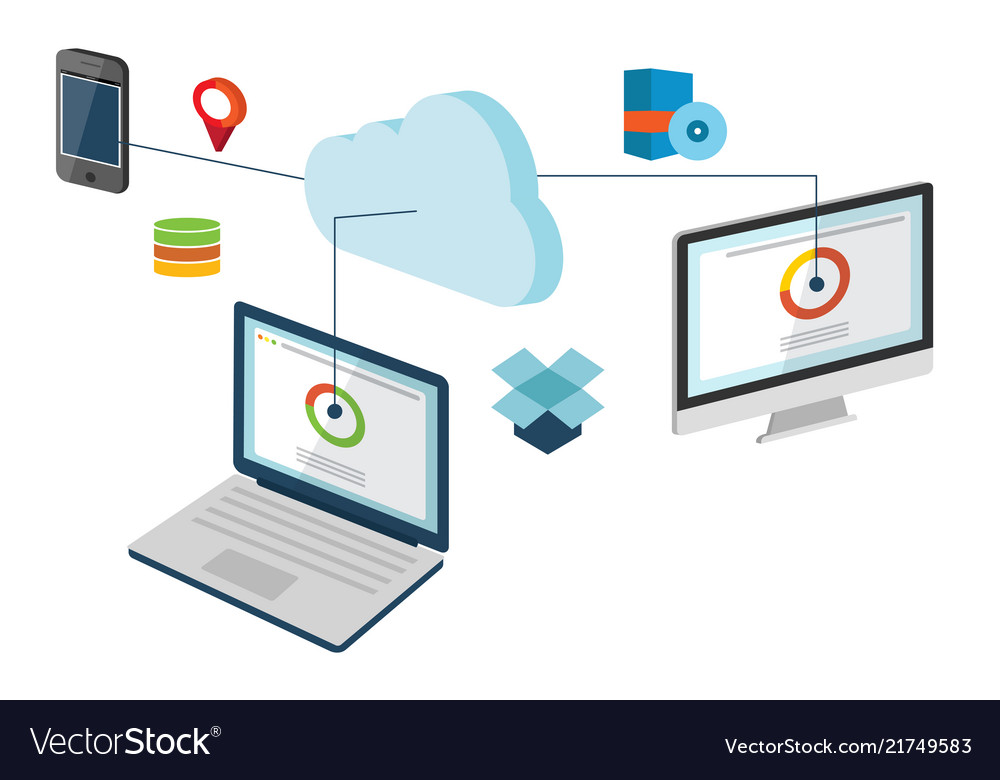 Conceptual Cloud Computing Royalty Free Vector Image Conceptual Cloud Computing Royalty Free Vector Image
