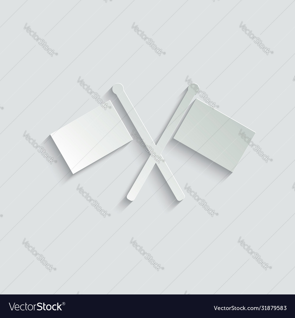 Flag icon cross two flags