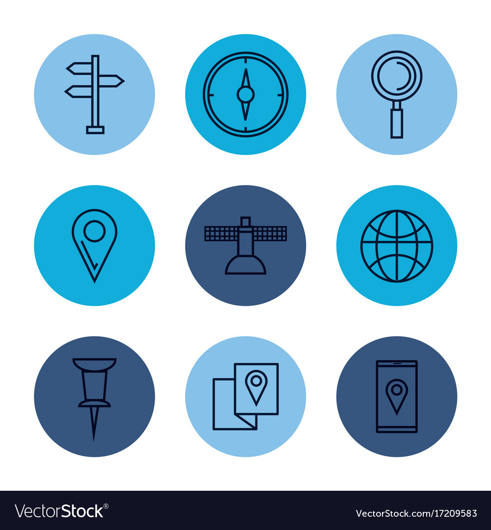 Gps navigation app icons