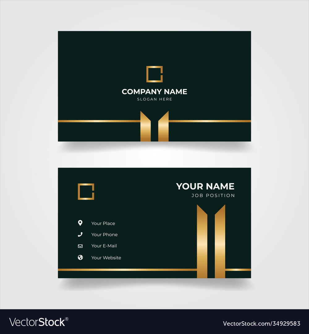 Print business card template Royalty Free Vector Image Intended For Free Editable Printable Business Card Templates